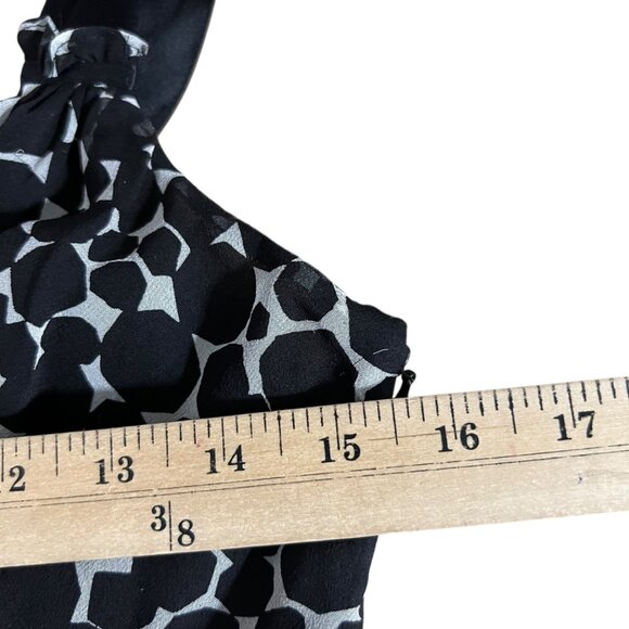 Alfani Black Sheer Overlay 100% Silk Dress  NWT‎ Size 4 - Picture 8 of 10